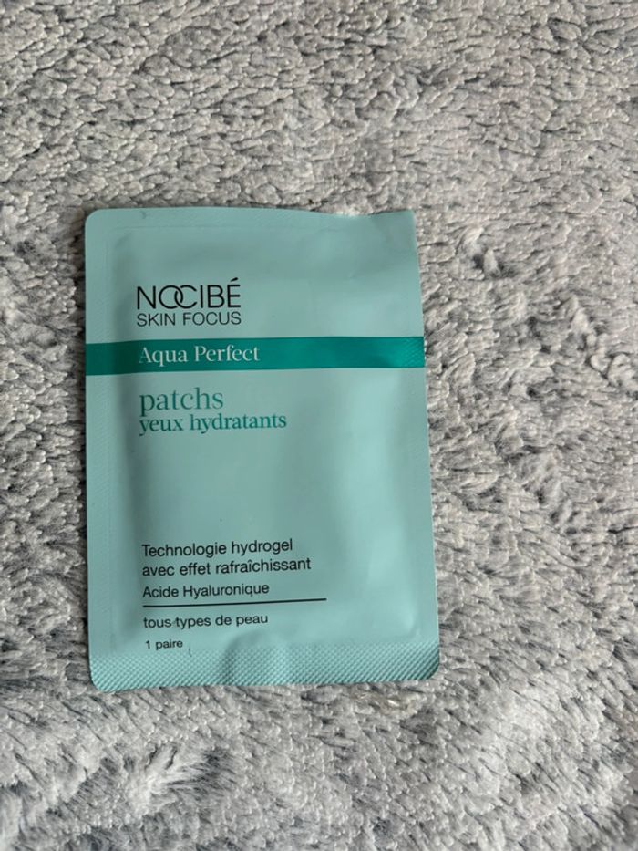 nocibé skin focus patchs yeux hydratants