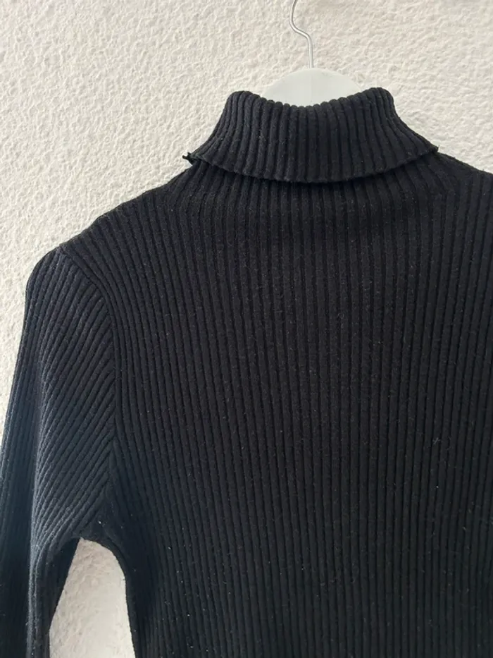 Col roulé noir maille - photo numéro 2