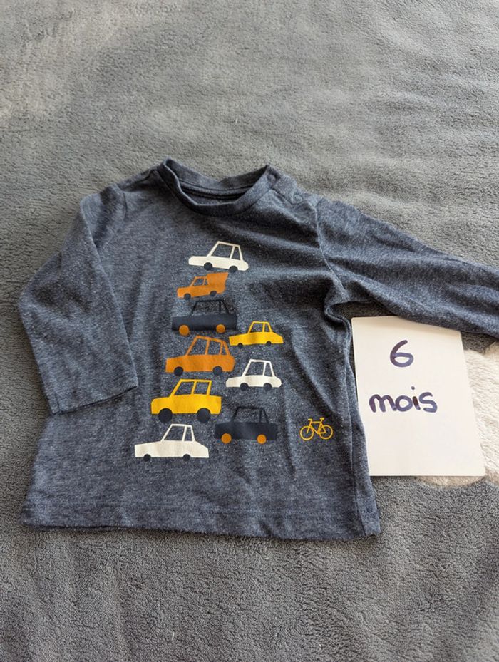 T-shirt manches longues - 6 mois - Grain de blé