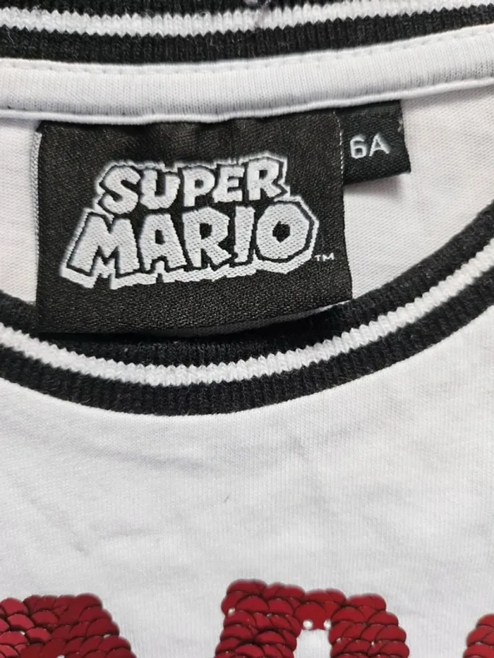 T-shirt Super Mario taille 6 ans - photo numéro 3