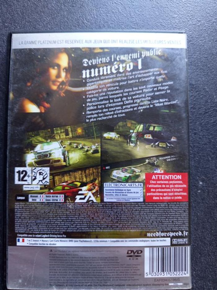 Sony - Playstation 2 - Need for speed - Most wanted - photo numéro 2