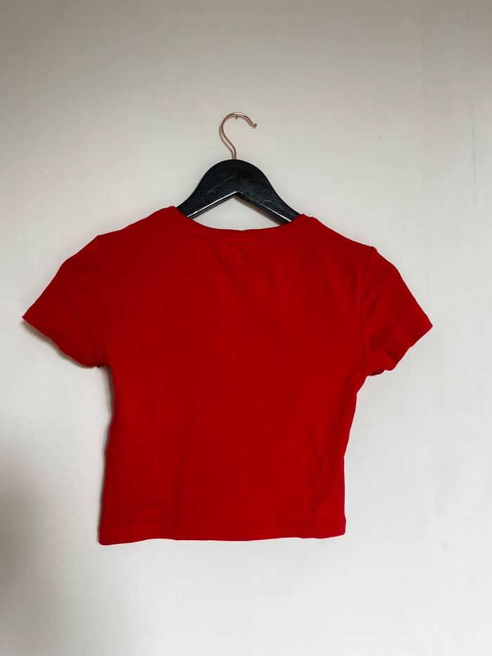 T-shirt court rouge - photo numéro 4