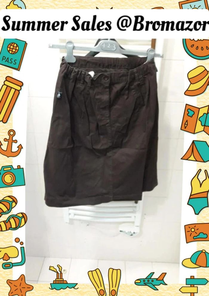 Jupe en coton marron taille 42
