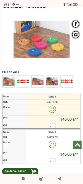 Coussins " ÉMOTIONS "