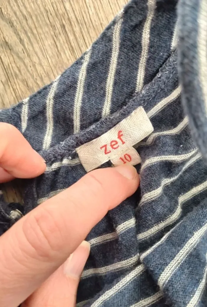 Combishort long type salopette fille Zep 10 ans - photo numéro 2