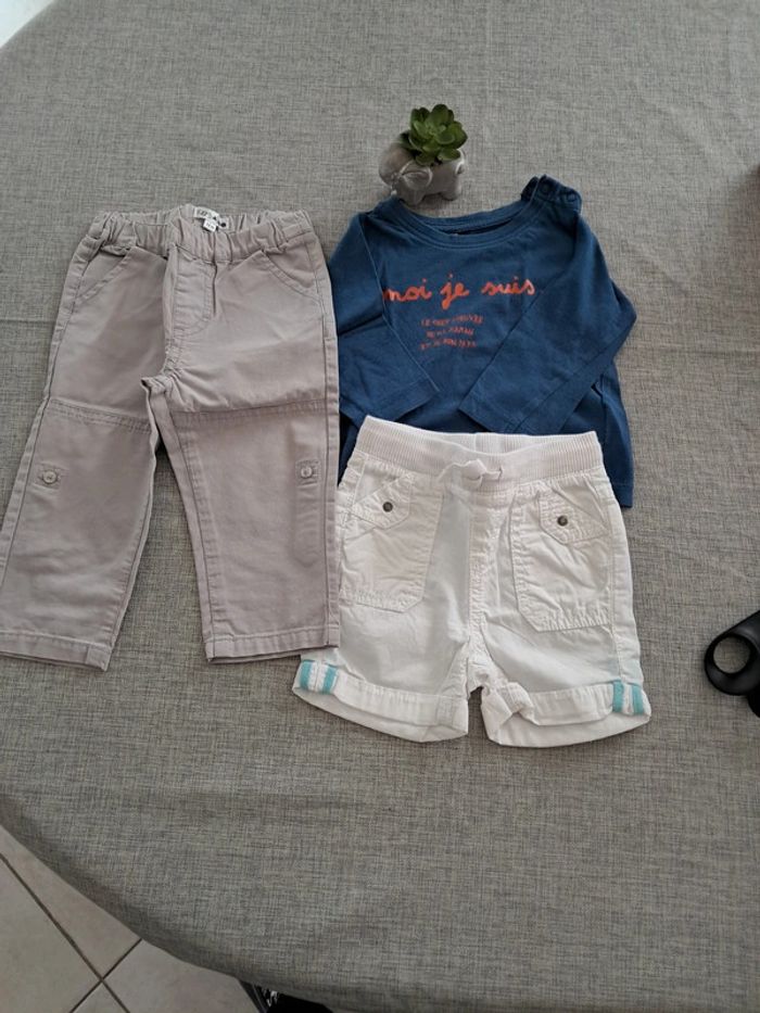 Lot Short Pantalon et T-shirt - 12 mois - Kiabi