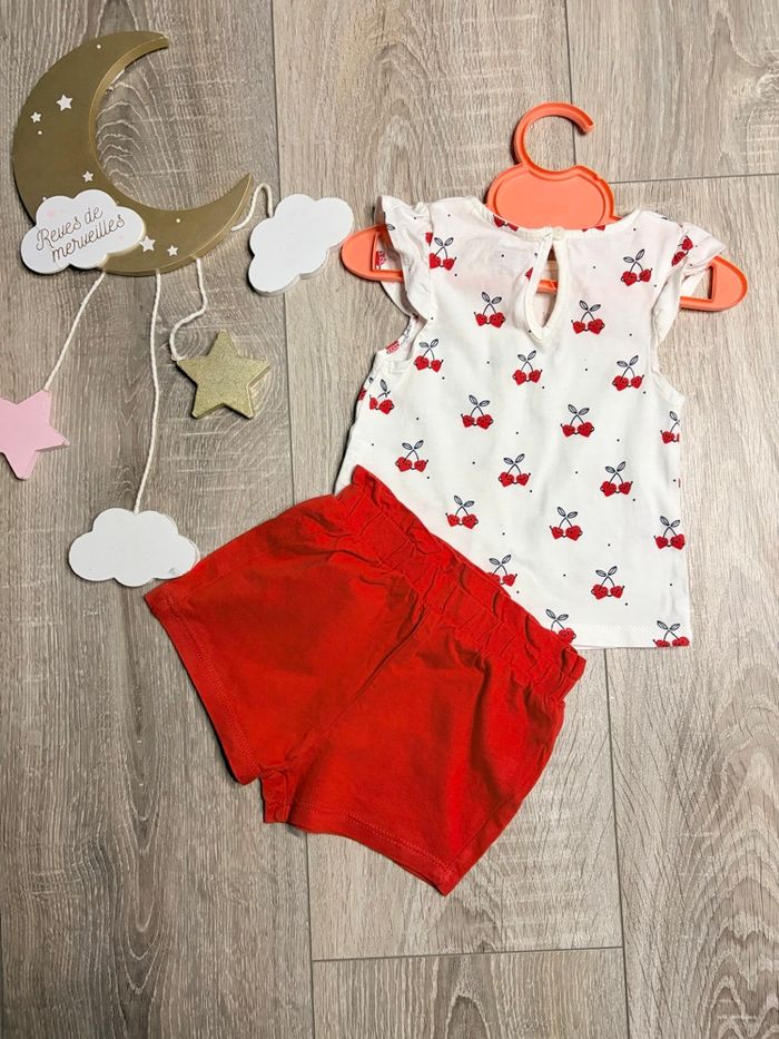 Ensemble tee shirt et short bébé fille kiabi 3 mois - photo numéro 4
