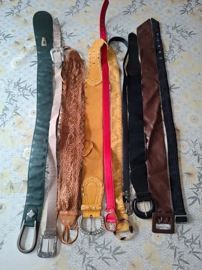 Lot de 10 ceintures