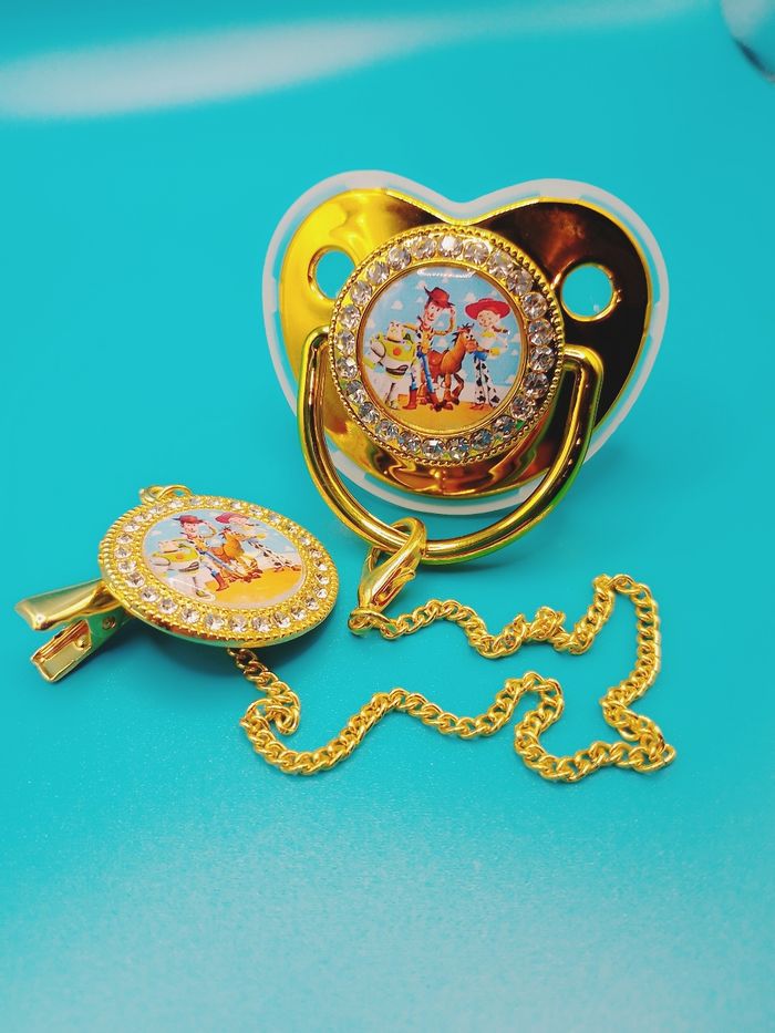 Tétine strass avec attache Toy story - photo numéro 4