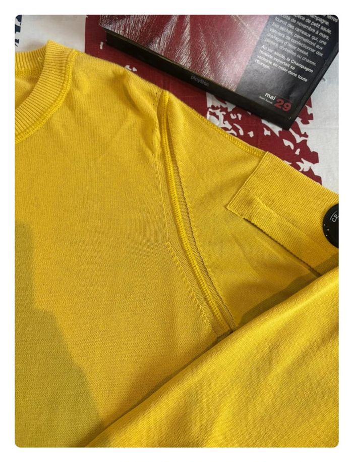Pull C.P Company taille 48 (M) jaune moutarde - photo numéro 6
