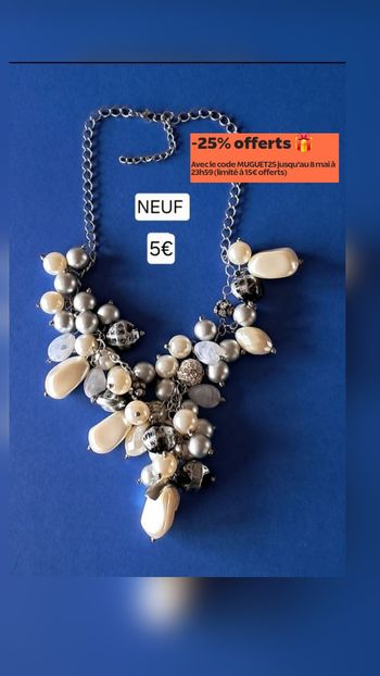 Collier fantaisie NEUF pour femme