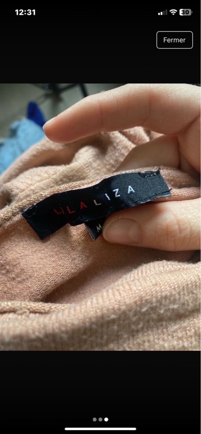 Gilet rose poudre Lola liza taille m - photo numéro 3