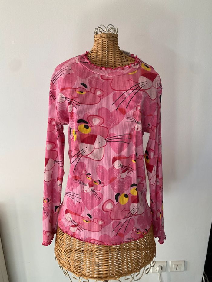Tee shirt Desigual la panthère rose manches longues taille 13/14 ans