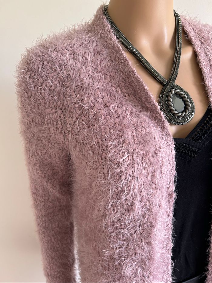 Gilet rose tout doux Street One taille française 38 bon état - photo numéro 4