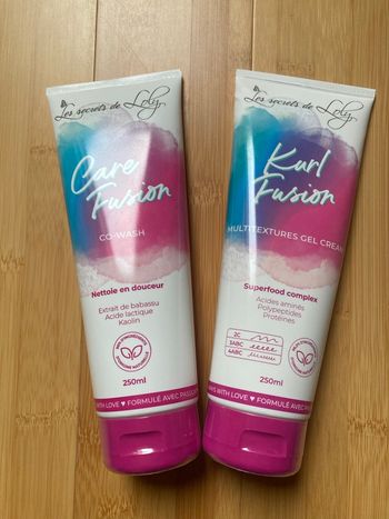 Lot care fusion et Kurl fusion les secrets de Loly 250 ml neuf sous blister