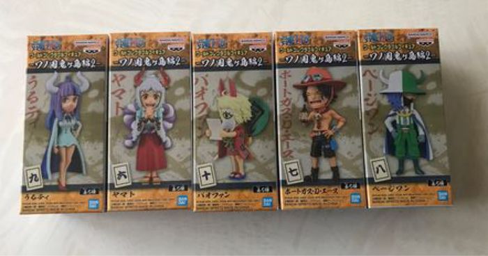 One Piece World Collectable Figure Set of 5 WCF Wanokuni Onigashima vol.2