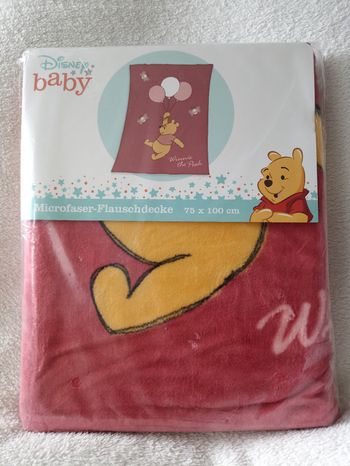 Plaid microfibre Winnie l'ourson