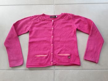 Gilet fuschia fille 5 ans CATIMINI TBE