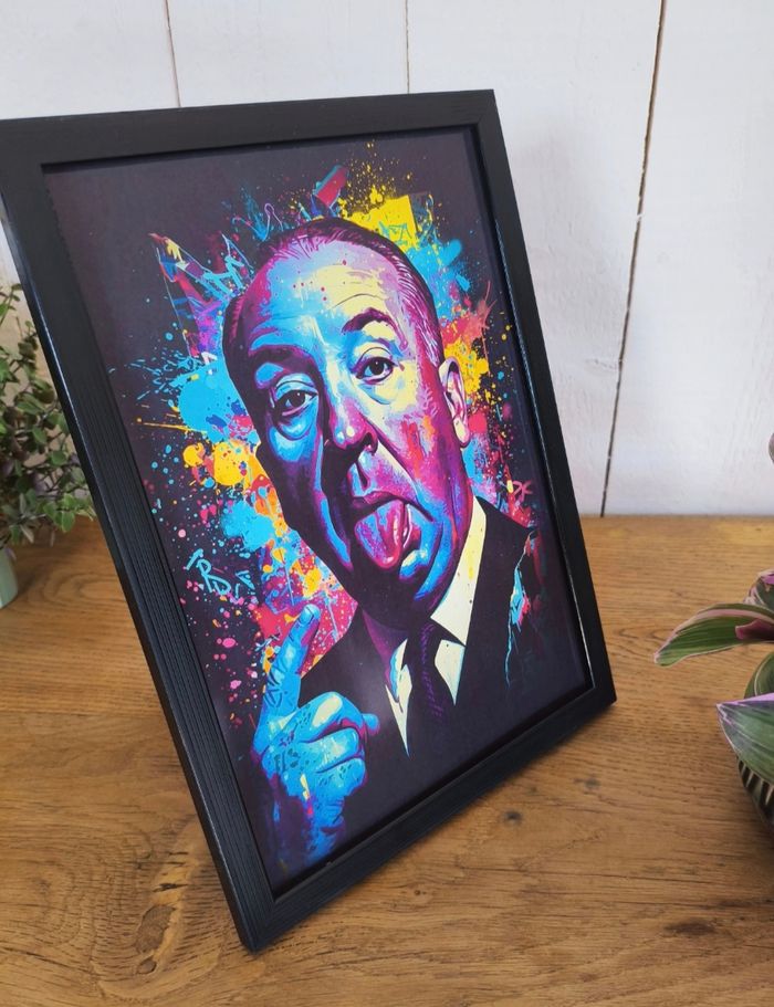 Poster Affiche A4 (21 × 29,7 cm) pop art coloré – Déco murale Inspirée de Hitchcock - photo numéro 2