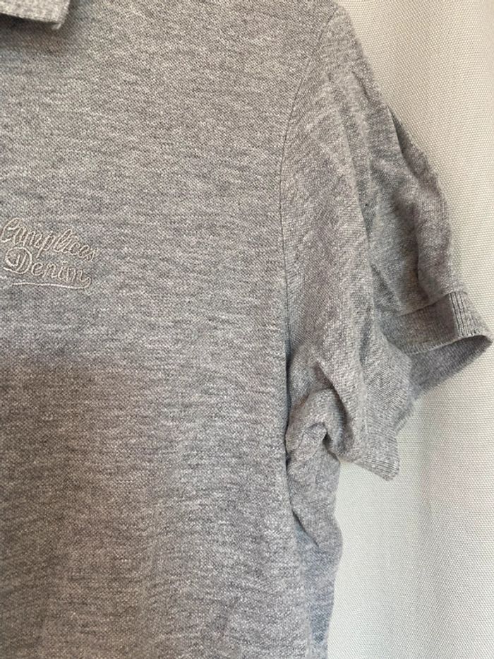 Polo uni gris homme • Taille S • Complices - photo numéro 5