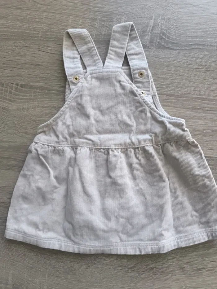 Robe salopette velours 6 mois tape à l'oeil - photo numéro 3