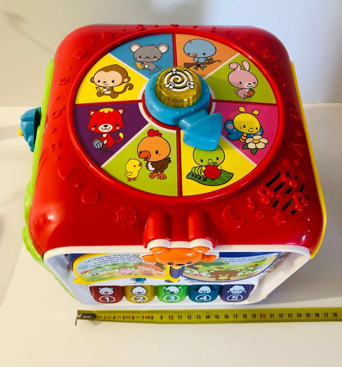vtech super cube des découvertes multi-activités éveil bébé motricité fine trieur formes 9-36 mois lot SOP77 - photo numéro 8