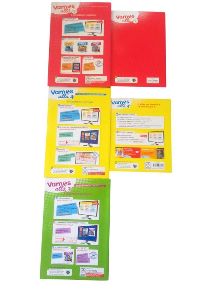 Lot de trois manuels scolaires espagnol, un cahier d'activités et un livret de l'enseignant - photo numéro 2