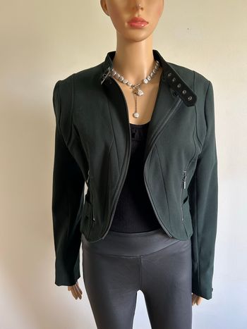 Veste courte verte foncée neuve Morgan taille 40 (valeur 80€)