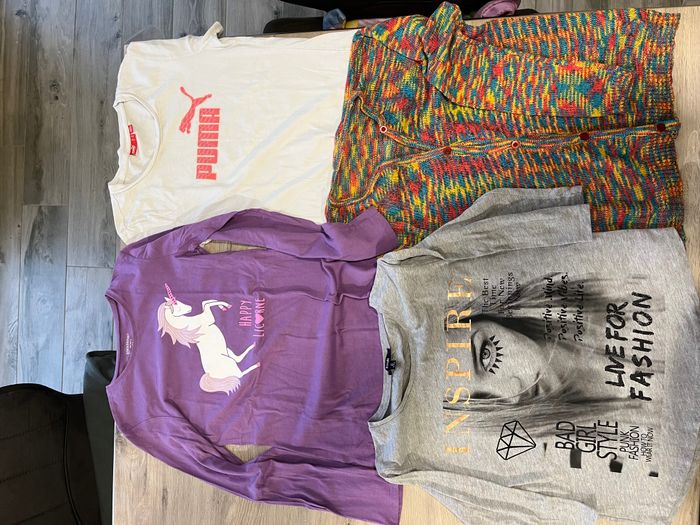 Lot de T-Shirt/Gilet fille 14ans