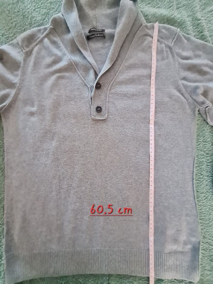 Pullover gris Devred taille M mélangé cachemire - photo numéro 7