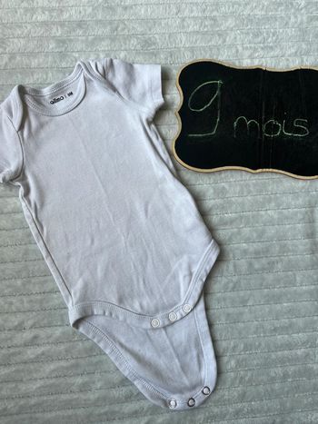 Body manches courtes Gemo 9 mois