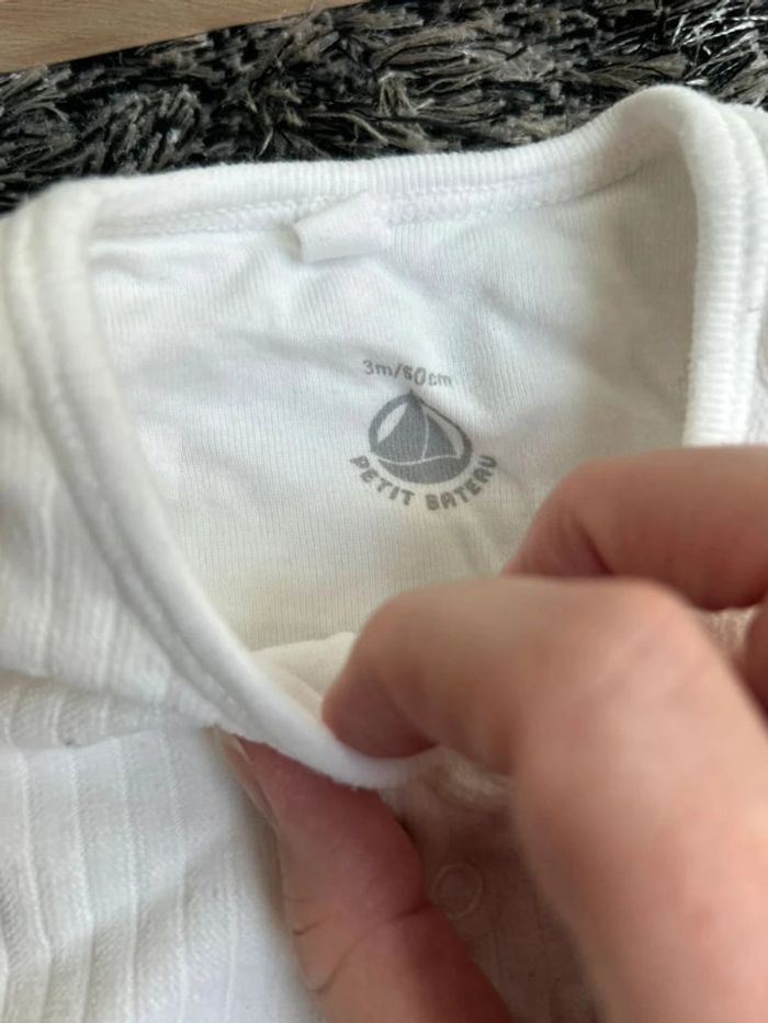 Bodyjama unisexe en velours - petit bateau - 3 mois - photo numéro 4