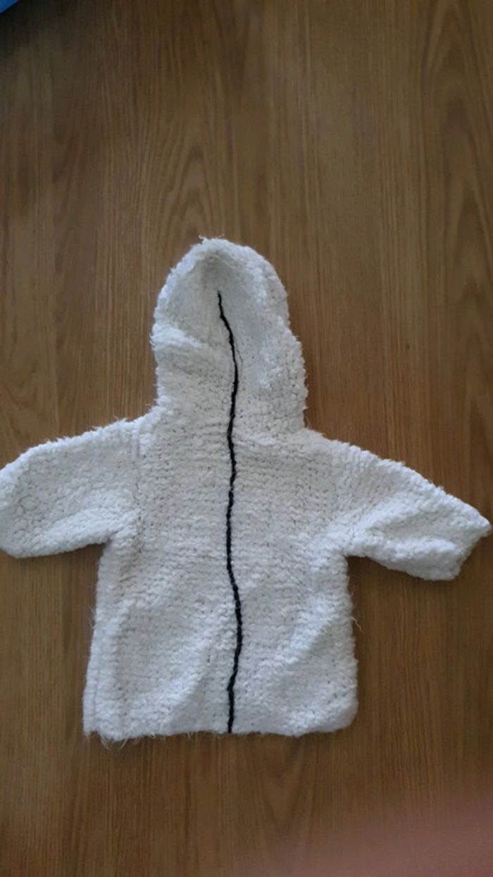 gilet capuche doux 12 mois - photo numéro 2