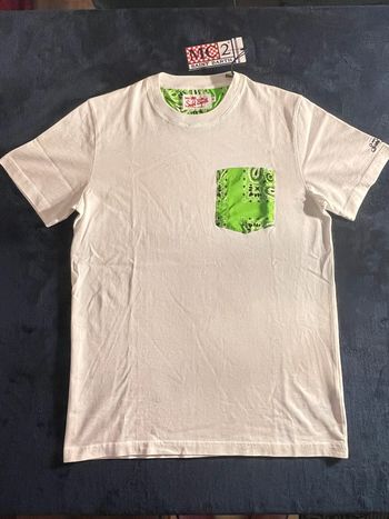 MC2 Saint Barth – Tee shirt "Bandanna Round 75 " Blanc vert, taille S