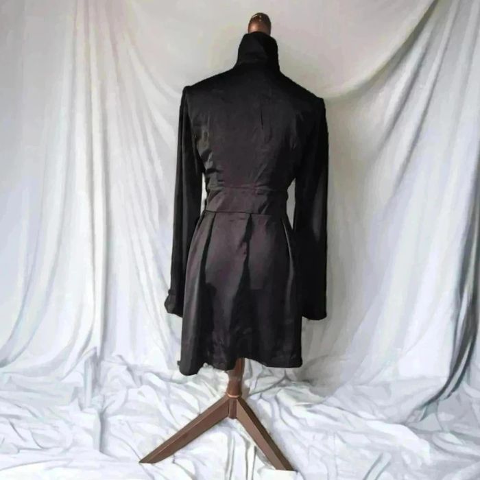 Robe noir effet satin manche large🌹 L🌹 - photo numéro 2