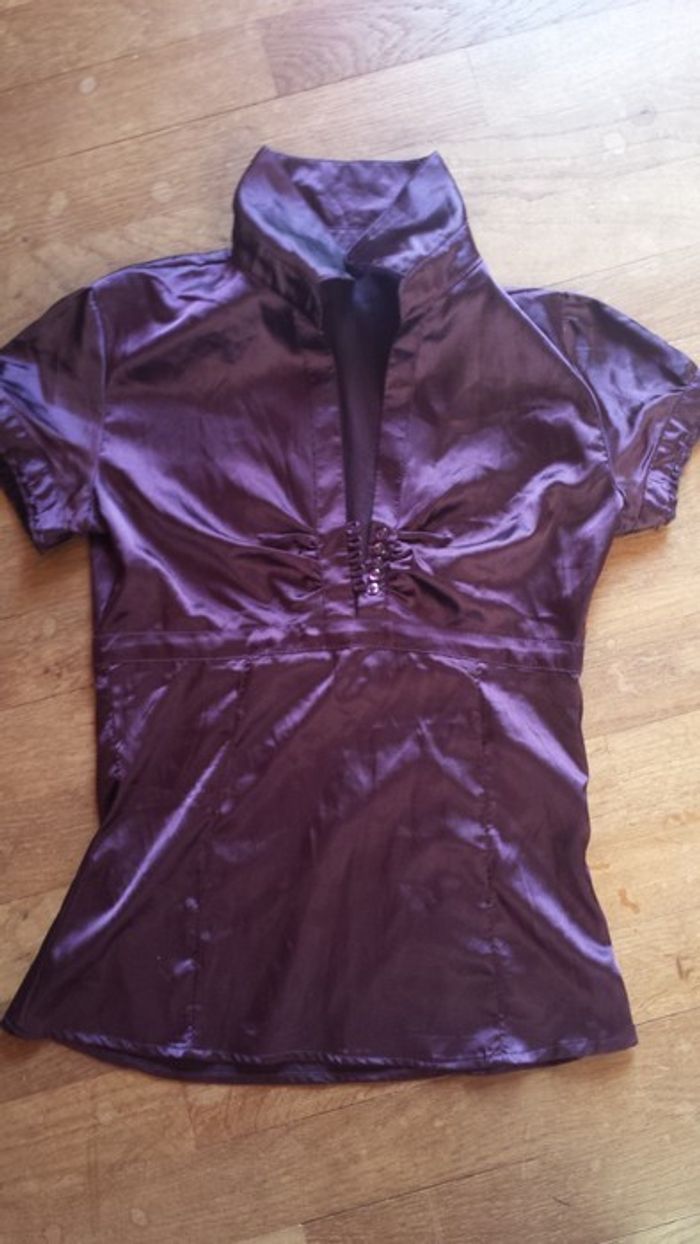 Chemisier Camaieu couleur Prune.