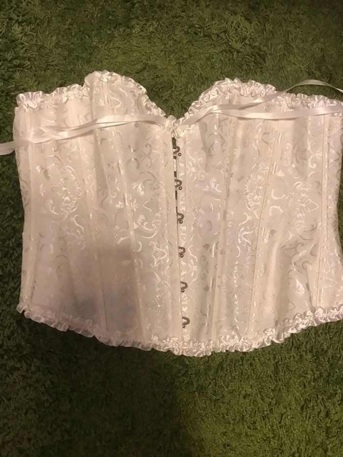 bustier blanc casse  lacage xl orcanta