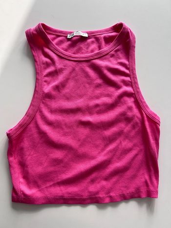 Crop top rose Zara (Taille L) excellent état, parfait pour l’été