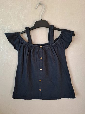 Jolie tunique effet épaules dénudées taille 8 ans kiabi
