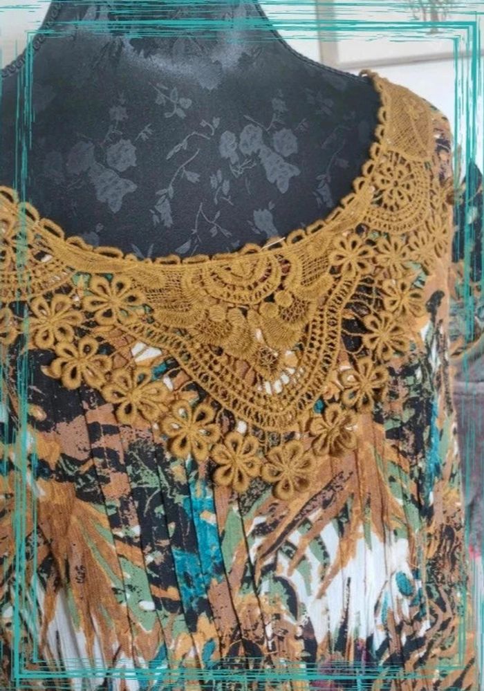 Jolie Robe imprimée tropical 46 - photo numéro 2