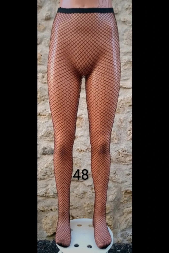 Collant résille motif fantaisie