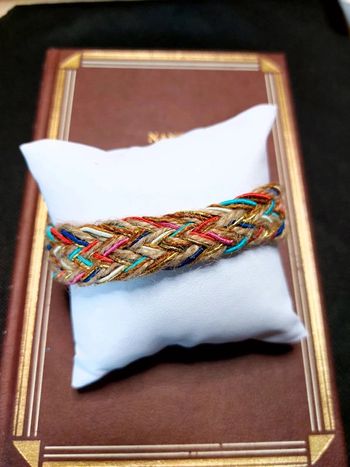 Magnifique bracelet en cordelette jute style bohème