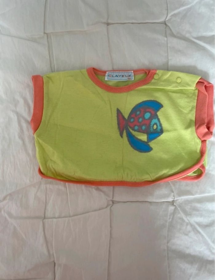 Tee shirt vert et orange - photo numéro 6