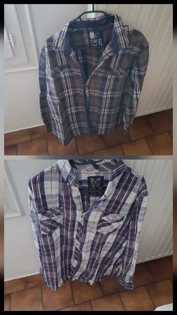 lot de 2 chemises Txxl kiabi