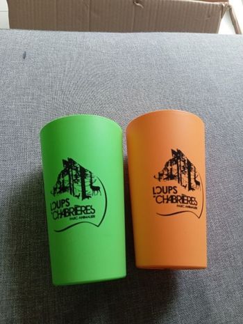 Lot de 2 Goblets Loup 🐺 de charbrieres