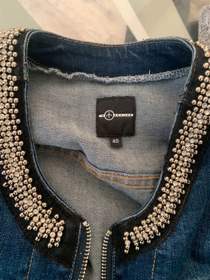 Veste en jean Mosquitos fantaisie taille 40 - photo numéro 9