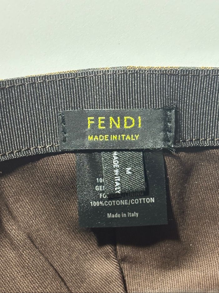 casquette fendi marron et noir - photo numéro 7