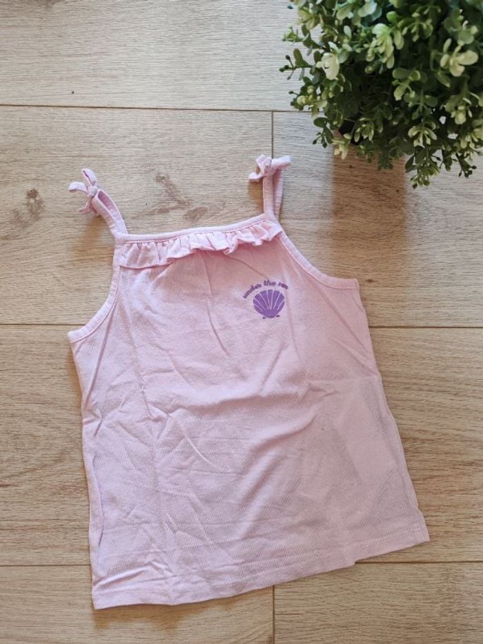 Débardeur rose coquillage Kiabi 18 mois Neuf 🌸
