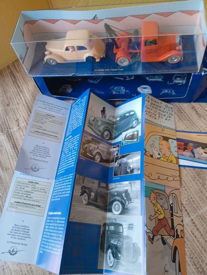 En voiture Tintin le crabe aux pinces d'or Hergé moulinsart 2003 - photo numéro 2