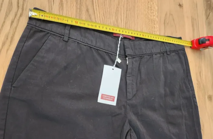 Pantalon droit noir neuf comptoir des cotonniers taille 44 - photo numéro 4